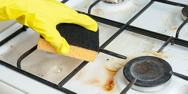 how to clean stovetop grates